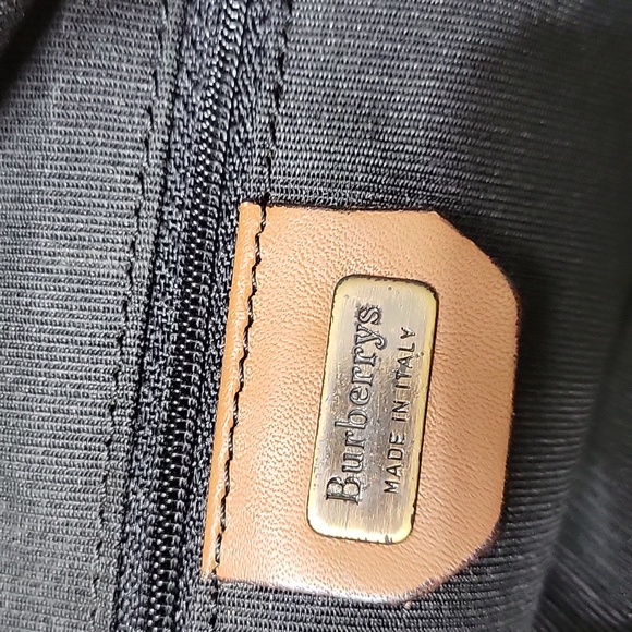 BURBERRYS CLUTCH WRISTLET LEATHER VINTAGE BAG - Picture 12 of 14